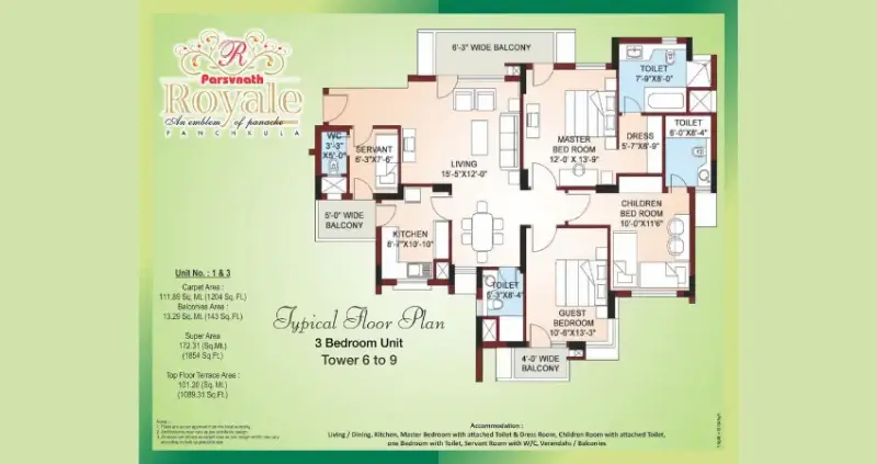 Parsvnath Royale Sector 20 Panchkula | Luxury 3 BHK Apartments for Sale