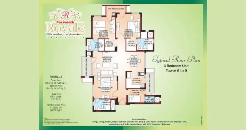 Parsvnath Royale Sector 20 Panchkula | Luxury 3 BHK Apartments for Sale