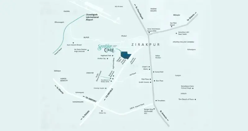 Prem Bansal Sapphire Court Zirakpur: Luxury 3 BHK Residential Apartments in Zirakpur