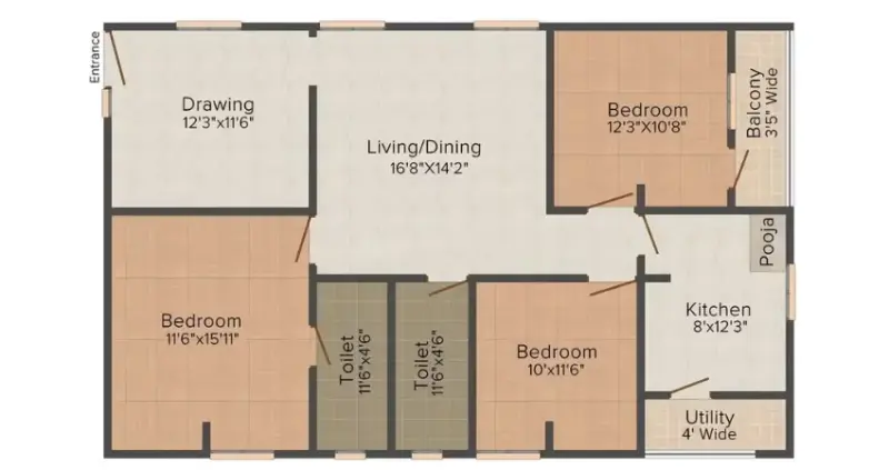 Shagun Apartments Sector 19 Panchkula: 3 BHK Residential Apartments | Best Real Estate Projects in Panchkula
