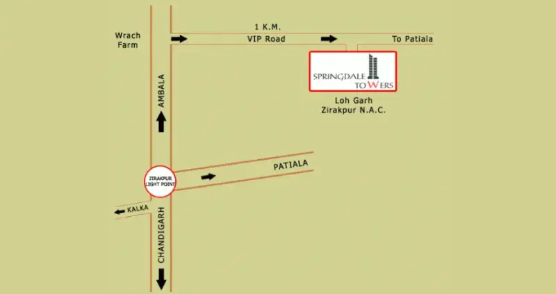 RKM Springdale Tower I and II Zirakpur: Luxury 2BHK & 3BHK Apartments for Sale in High-Rise Residential Projects