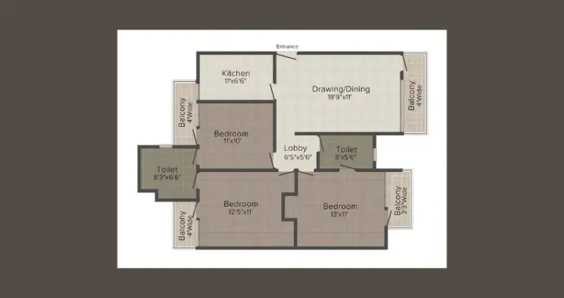 Sadashiv Alphine Residency Zirakpur | 3 BHK Apartments | Best Residential Projects in Zirakpur