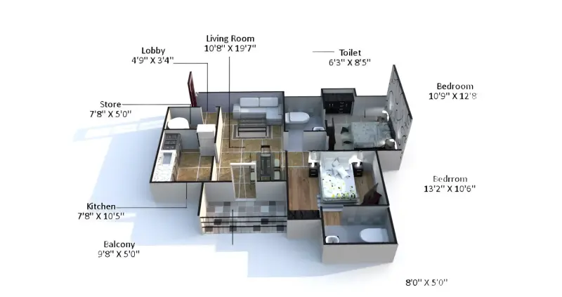 Sandwoods Spangle Heights Dhakoli Zirakpur | 2-3 BHK Apartments for Sale | Best Residential Projects in Zirakpur