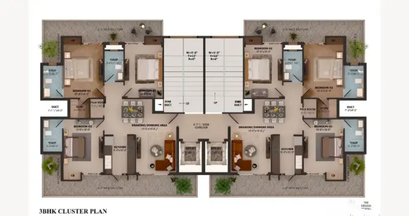 Sanjeev City Heights Peer Muchalla Zirakpur: 1-3 BHK High Rise Apartments in Zirakpur Residential Projects