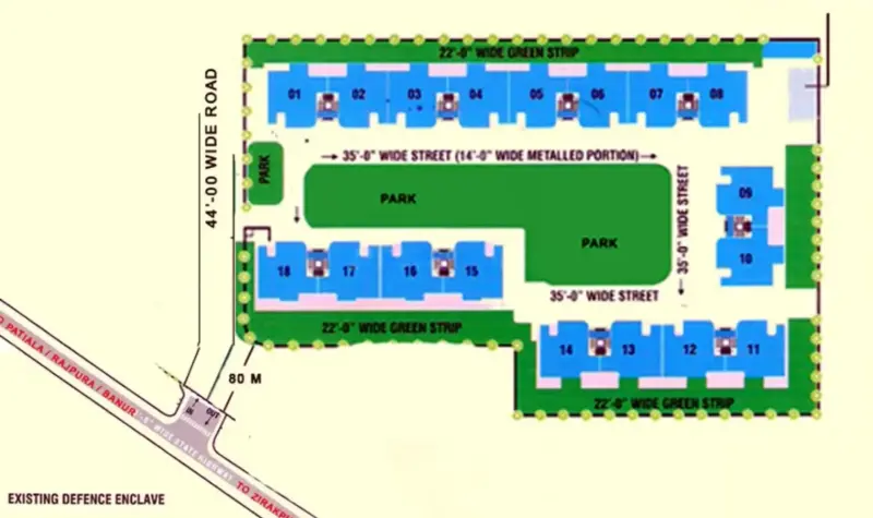 Skynet Towers Patiala Road Zirakpur | Affordable 3BHK High-Rise Apartments in Zirakpur Residential Projects