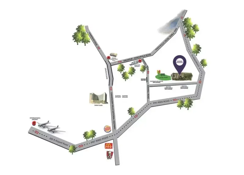 Sushma Crescent Zirakpur | 2, 3, 4 BHK Luxury Apartments in Mohali Punjab | Premium Residential Homes