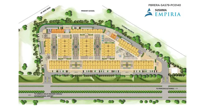 Sushma Empiria Mohali Commercial Property for Sale | Grade-A Office Spaces & Showrooms