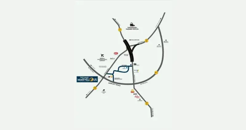 The Suman Marvelous VIP Road Zirakpur: Luxury 3 BHK High-Rise Apartments | Best Real Estate Projects in Zirakpur