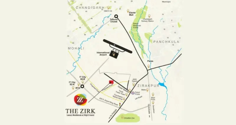 The Zirk Zirakpur: Luxury 3 BHK High-Rise Apartments in Zirakpur | Best Residential Projects in Zirakpur Chandigarh