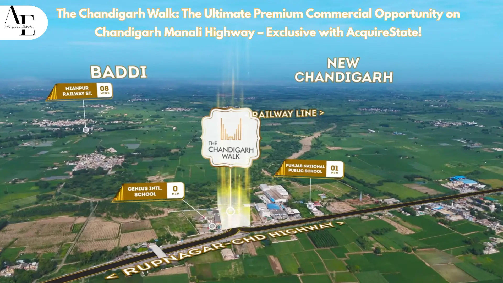 The Chandigarh Walk NH205 Kurali – Premium Commercial Shops from 1.25 Cr