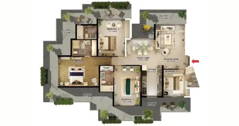 Titan Iconic Panchkula: Luxury High-Rise Apartments in Sector 20, top real estate project in Panchkula.