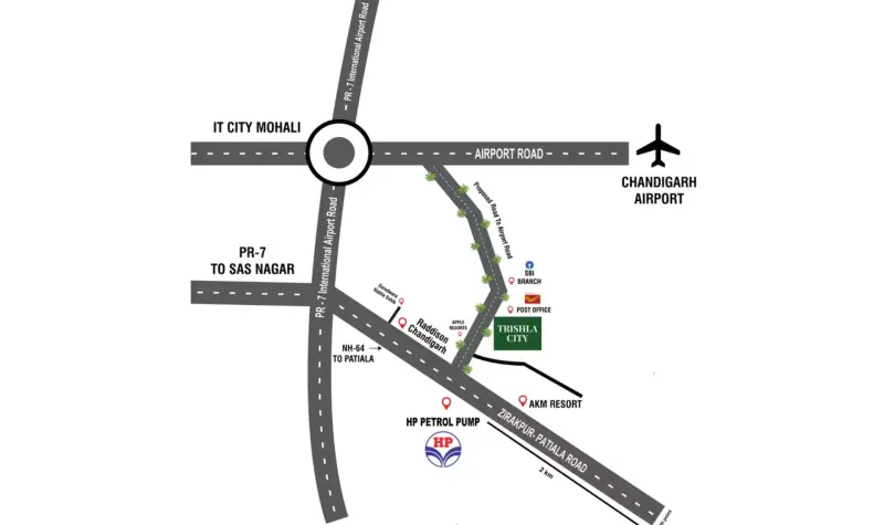 Trishla City Nabha Zirakpur | Luxury 2BHK, 3BHK & 4BHK High-Rise Apartments in Zirakpur Residential Projects