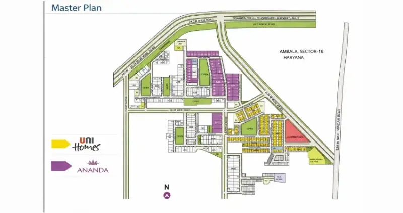 Unitech Ananda Plots Sector 20 Panchkula - Residential Plots in Panchkula