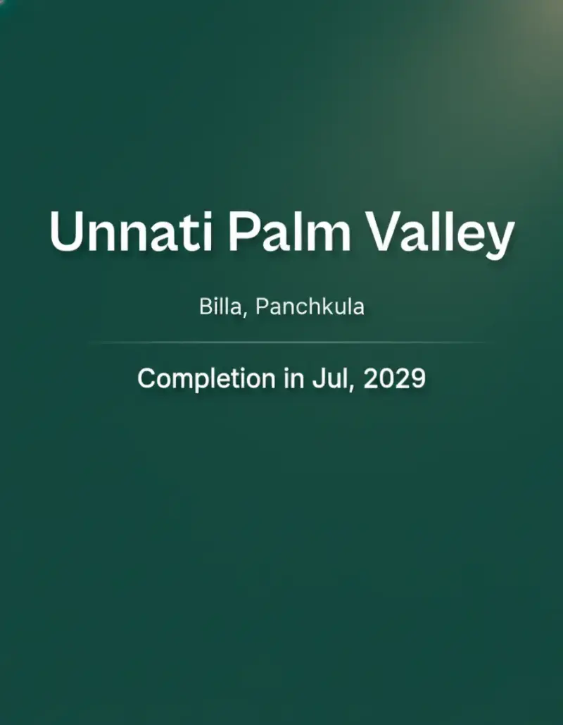 Unnati Palm Valley Sector 12A Raili Panchkula: Premium Residential Plots in Panchkula Real Estate Projects