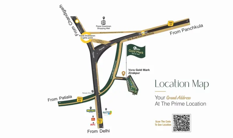 Vera Gold Mark Phase 2 Utrathiya Zirakpur | Luxury 3BHK, 4BHK & 5BHK High-Rise Apartments in Zirakpur
