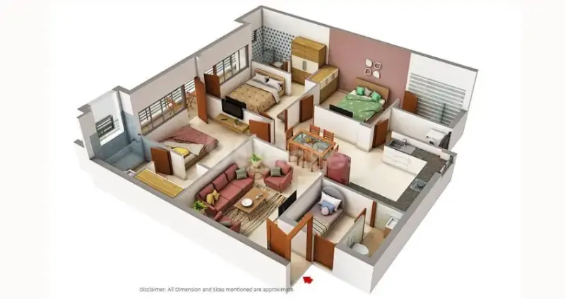 Royale Wind Cross Zirakpur | 3BHK Luxury Apartments in Gazipur Punjab