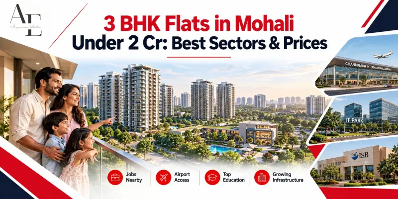 3 BHK Flats in Mohali Under 2 Cr: Best Sectors & Prices