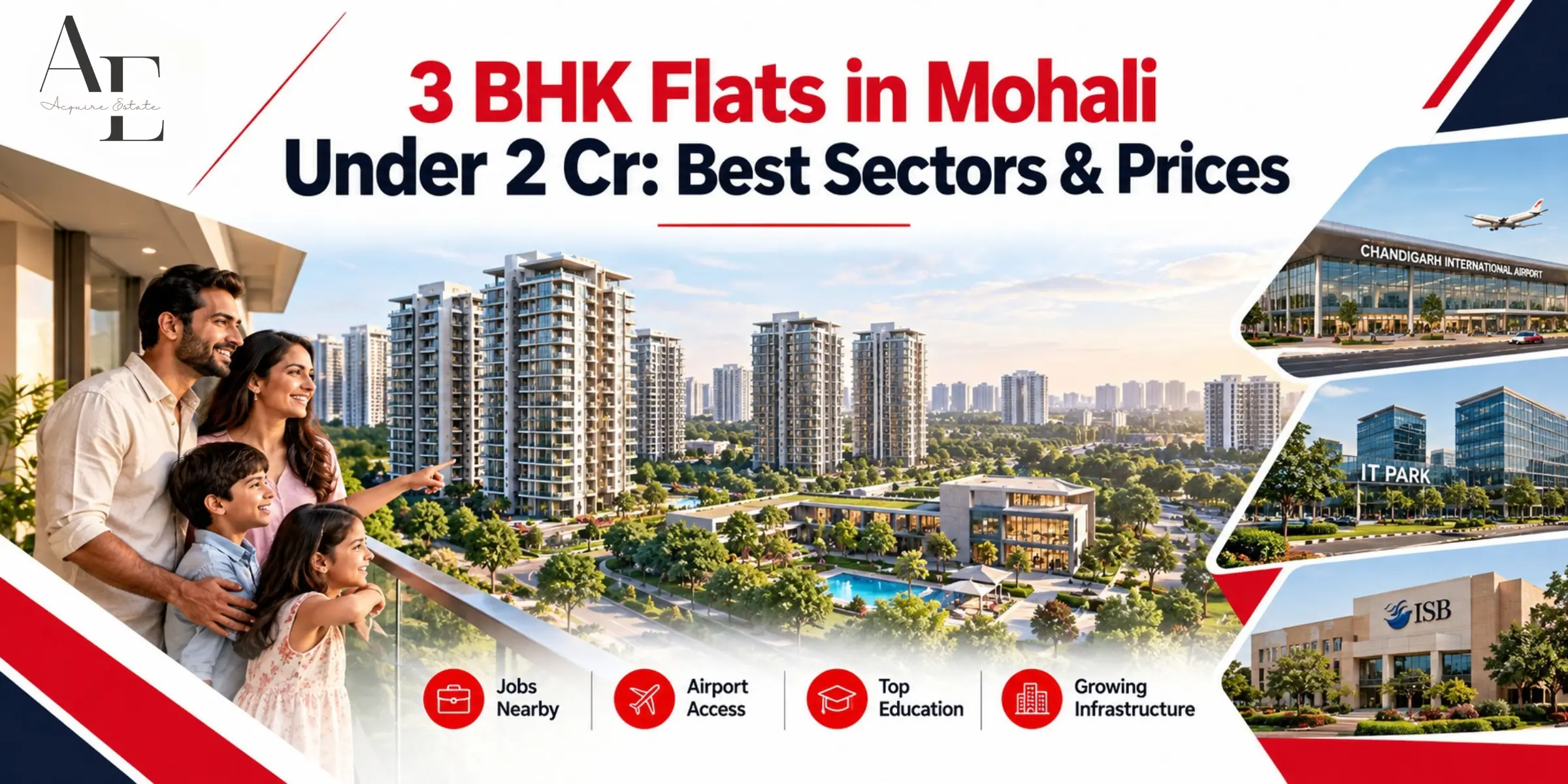 3 BHK Flats in Mohali Under 2 Cr: Best Sectors & Prices