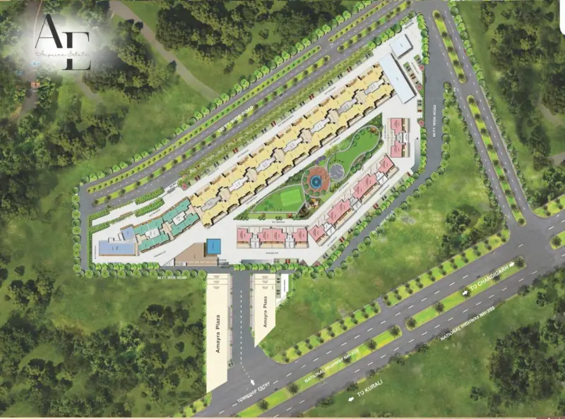 Amayra Sky City 2, 3 & 3+1 BHK Flats on Kurali Bypass