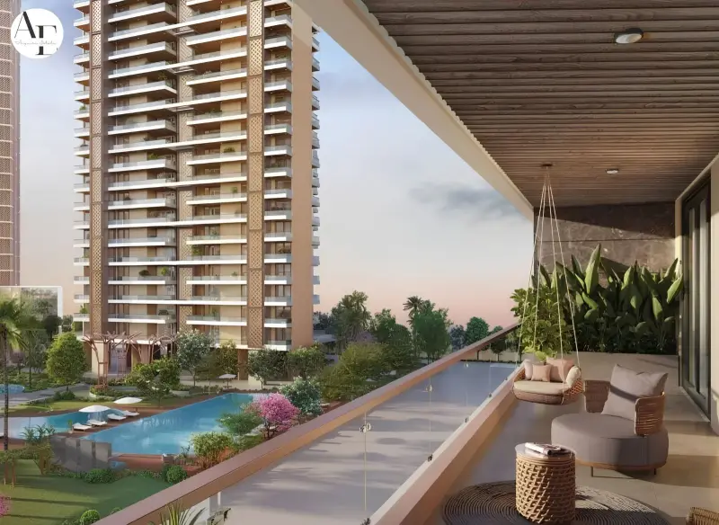 Atulyam The Bliss Sector 88 Mohali balcony view with landscaped amenities