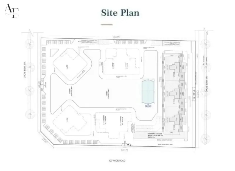 Atulyam The Bliss Mohali 3 BHK apartment site plan