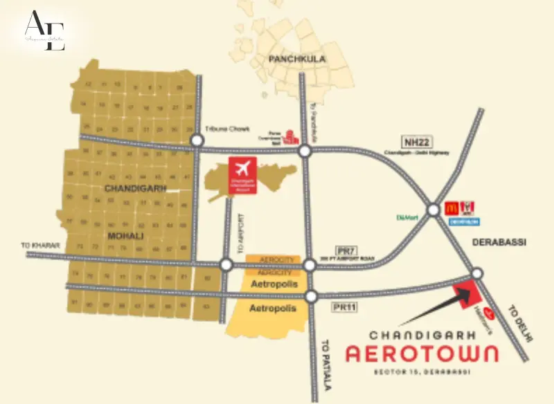 Chandigarh Aerotown Bazaar – High Visibility Society Shops in Sector 15, Derabassi