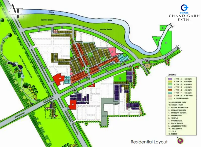 Omaxe Chandigarh Extension Residential Plots, 3 BHK & 4 BHK Independent Floors in New Chandigarh