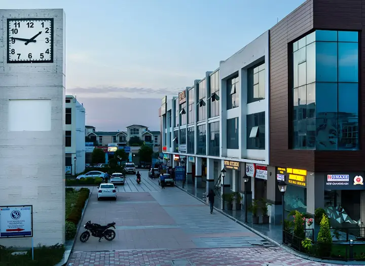 Clockton High Street New Chandigarh Commercial Hub