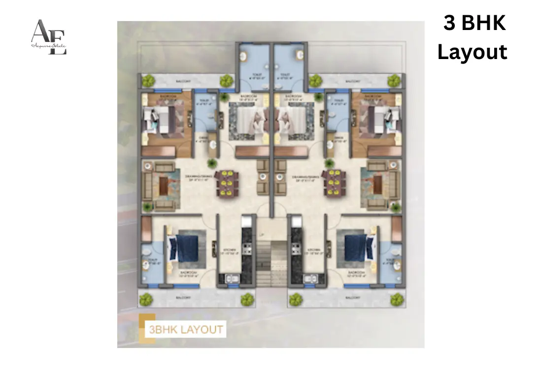 DreamHomes-Acquirestate-3BHKLayout
