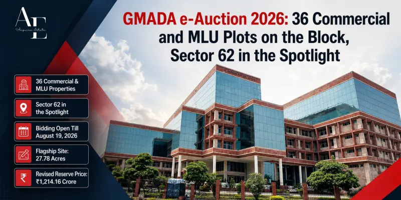 GMADA 2026 e-Auction: 36 Plots in Aerocity, Sector 62 & More