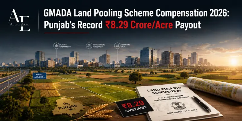 GMADA Land Pooling Scheme Compensation 2026: Punjab's Record ₹8.29 Crore/Acre Payout