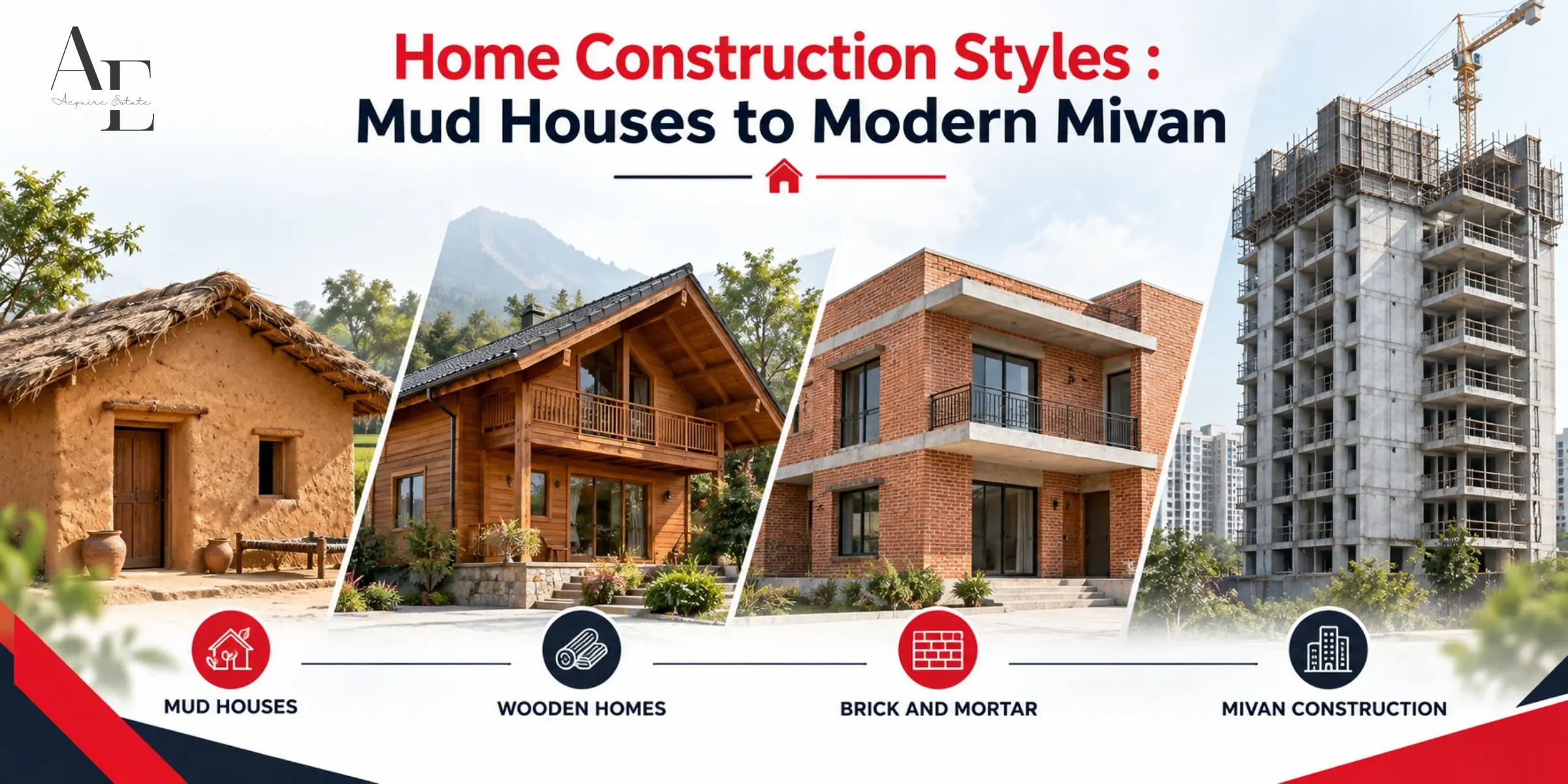 Home Construction Styles: Mud Houses to Modern Mivan