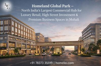 Homeland Global Park – North India’s Largest Commercial Hub for Luxury Retail, High Street Investment & Premium Business Spaces in Mohali