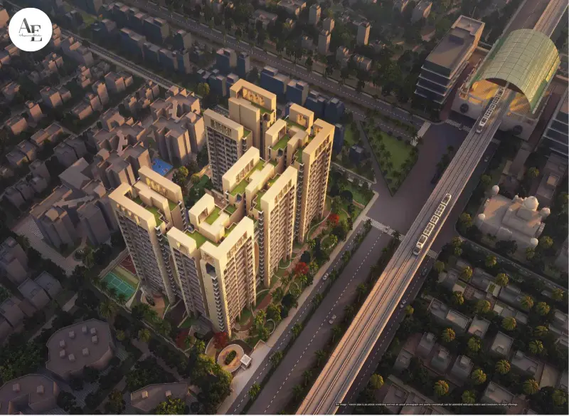 Upsideelevation 4+1 BHK premium flats Airport road