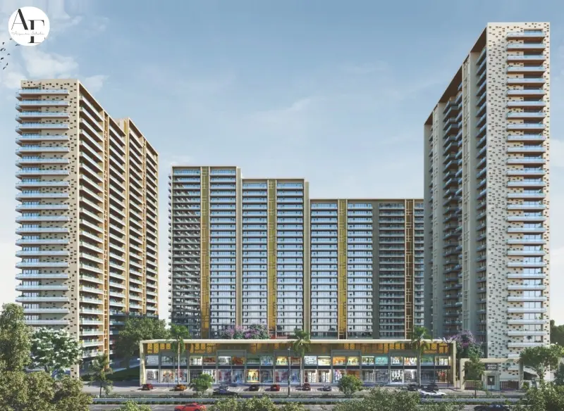 Front elevation of Horizon Belmond Sector 88 Mohali luxury apartment towers