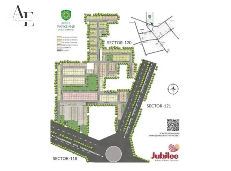Jubilee Parklane Sector 120 Mohali: Best Residential Plots, Independent Floors & Commercial Projects in Mohali