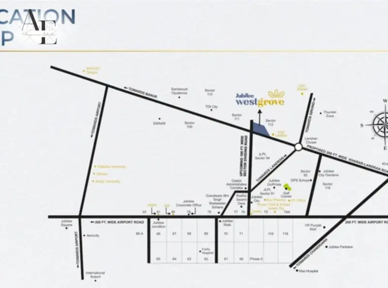 Jubilee Westgrove Sector 112 Mohali: Upcoming Commercial Projects in Mohali, Mohali Commercial Property for Sale