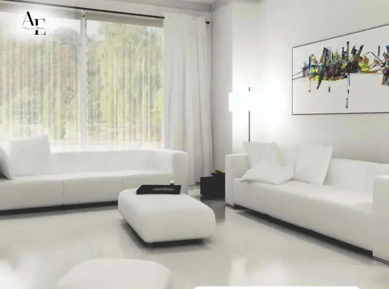 Spacious living area in Ambika La Parisian apartment