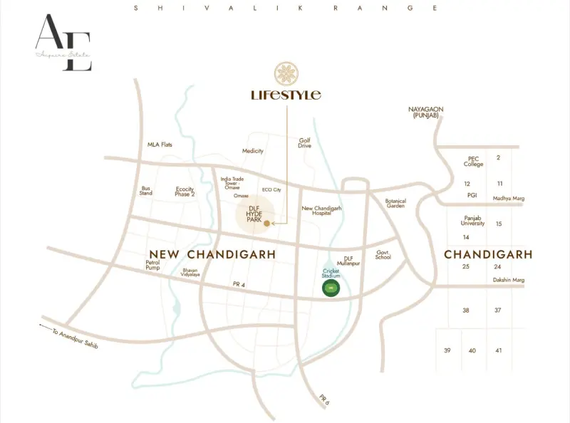Lifestyle Luxury 3+1 BHK Low-Rise Residences in DLF Hyde Park, New Chandigarh