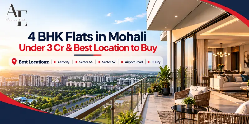 4 BHK Flats in Mohali Under 3 Cr & Best Location to Buy