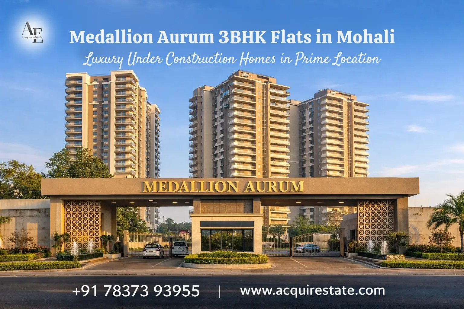 Medallion Aurum 3BHK Flats in Mohali – Under Construction Luxury Homes in Prime Location