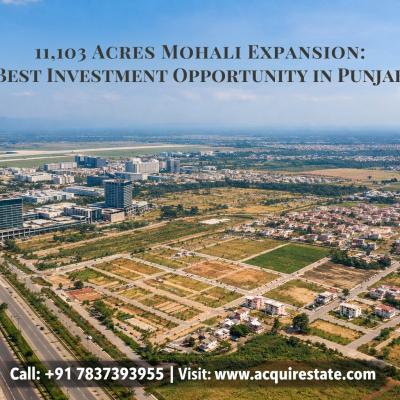 11,103 Acres Mohali Expansion: Best Investment Opportunity Punjab