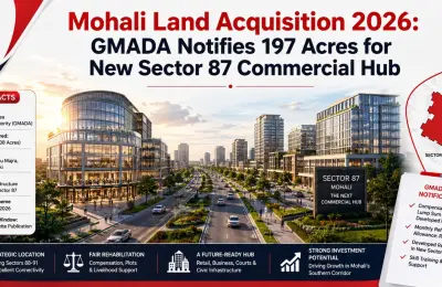 Mohali Land Acquisition 2026: GMADA Notifies 197 Acres for Sector 87