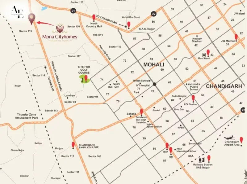 Mona City homes – 3 & 4 BHK Apartments, Sector 115, Mohali