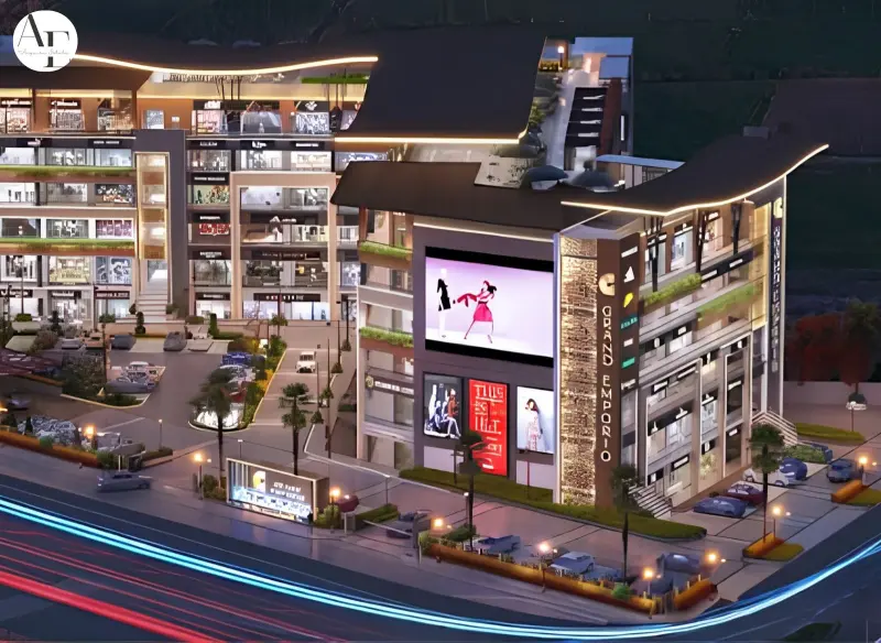 Motiaz Grand Emporio Zirakpur | Luxury Commercial Retail & SCO Spaces on Airport Road