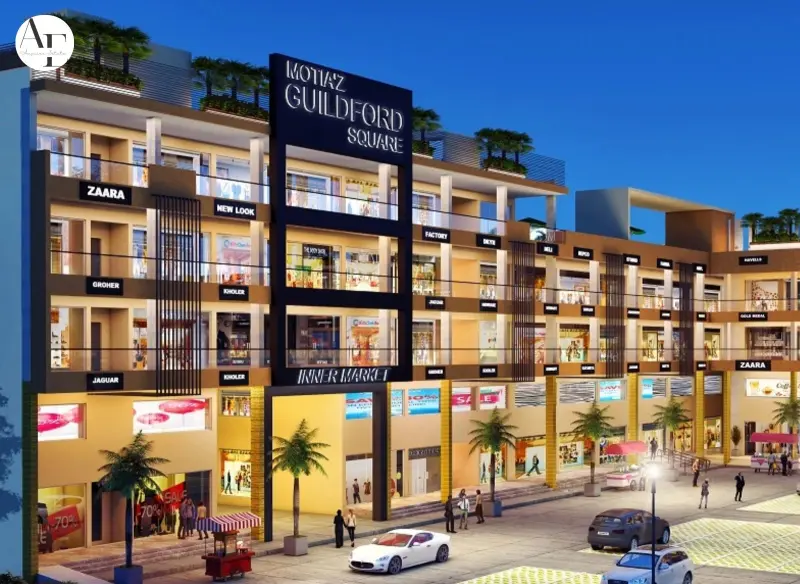 Motiaz Guildford Square Zirakpur | Premium Commercial Showrooms & Offices on PR7 Airport Road