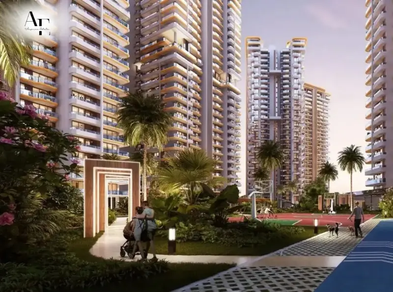 Evening view of Noble Magnollia residential apartments