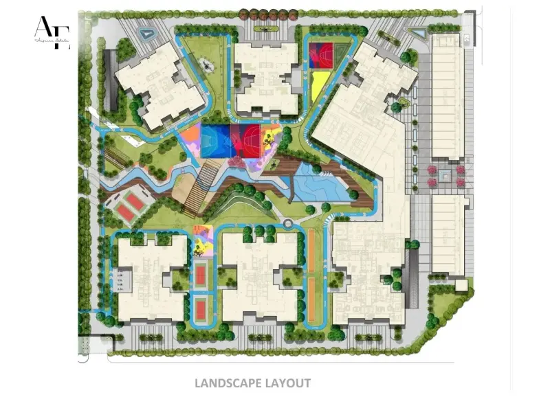 Site plan of Noble Magnollia residential project