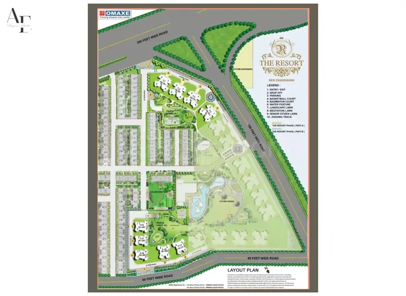 Omaxe The Resort New Chandigarh: 1-3 BHK Luxury Apartments & Penthouses in Mullanpur | Prices, Floor Plans & Amenities