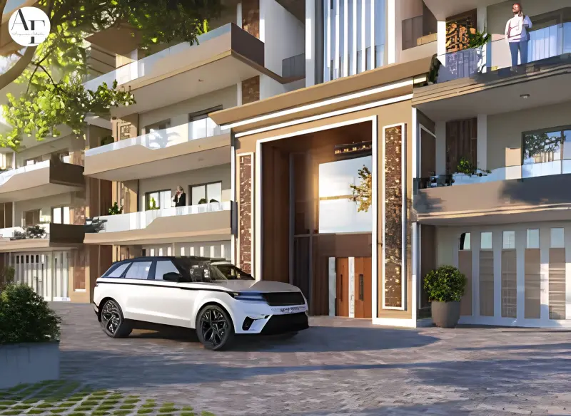 Parking Area Pavitra Residences Zirakpur